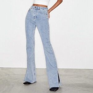 Motel Rocks Split Bootleg Jeans